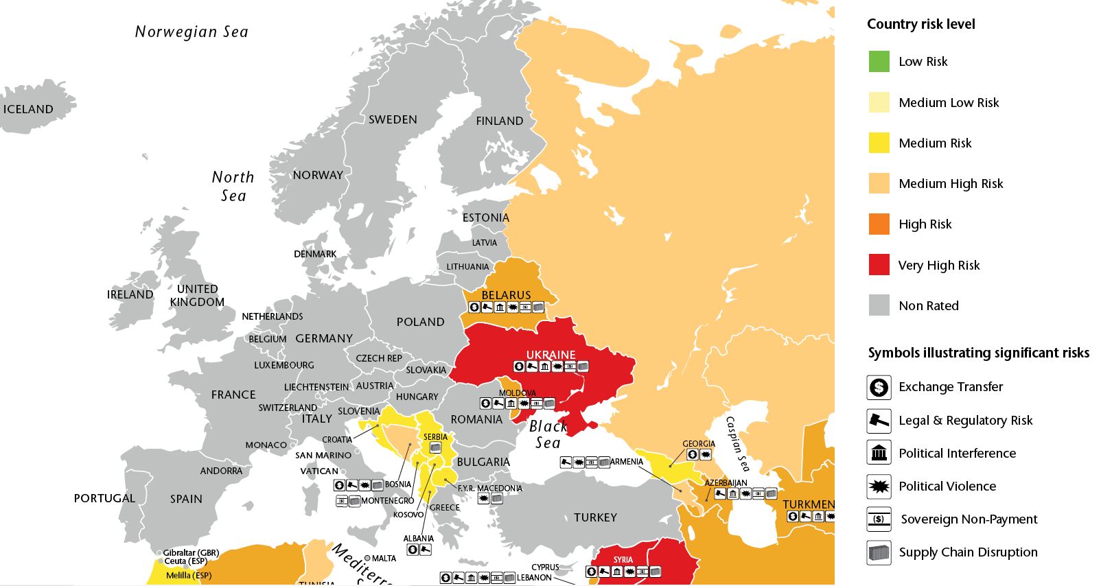 AON a lansat editia din 2017 a hartii riscurilor globale. La ce ...