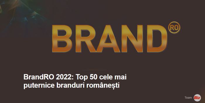 Top 50 cele mai puternice branduri romanesti in 2022 - Economic ...